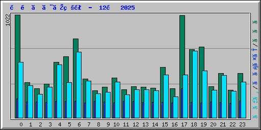 時間ごとの状況 -  12月 2025